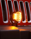 V-ULTRA Series | 5 Inch 172W LED Side Shooter White Pod Lights with Amber DRL