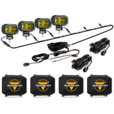 R4 Series | 4 Inch 60W LED Pods Light Flood Beam Amber Light