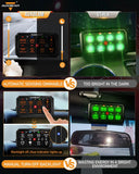 RGB Series 8 Gang (RA80 XL) Switch Panel, Larger Size, Toggle/ Momentary/ Pulsed Mode Supported