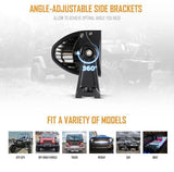 V-Series RGB Straight/Curved 5D lens Combo Beam Double Row LED Light Bar for Chevy Tahoe