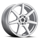 Aluminum Wheels 17x7.5 Evo 131S Silver Raceline Wheels
