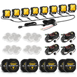 XP-ULTRA Series 3 Inch 80W Flood Beam LED Pods Amber&White Offroad Lights