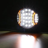 V-ULTRA Series | 9 Inch 300W LED Side Shooter White Driving Lights with Amber DRL