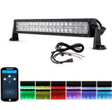V-Series RGB Straight/Curved 5D lens Combo Beam Double Row LED Light Bar for Chevy Tahoe