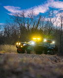 XP-ULTRA Series 5 Inch 174W LED Side Shooter Pod Lights with White DRL&Amber Turn Signal Light