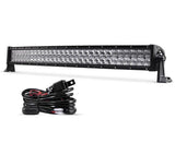 22 Inch-52 Inch 5D Series Straight/Curved Combo Beam Double Row LED Light Bar for 2015 Chevy Silverado 1500 2500 3500