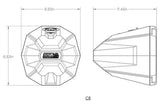 Universal 8" Cage-Mount Speaker-Pods for UTVs, Boats and more