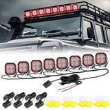 Color Play Series 3 Inch 116W RGB LED Pod Lights Off Road Lights With 8 Backlight Options