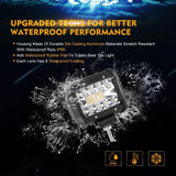 4 Inch 6 Modes White&Amber LED Working Light LED Pods with A-Pillar Mounting Bracket For Ford Bronco 2/4 Door 2021 2022