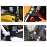 4 inch Classic-SM Series Dual Row LED Pod Lights Flood Beam & A-Pillar Mounting Bracket for 2016-2021 Yamaha YXZ 1000R models