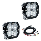 Squadron 2.0 Pro Black LED Auxiliary Light Pod Pair Universal Clear Baja Designs