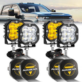 3 Inch 80W 9600LM LED Pods Lights White&Amber for CHEVROLET