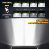 12"/22"/32"/42"/52" 5D-PRO Series LED Light Bar with 5D Projectors For 2015 Chevy Silverado