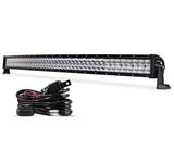 22 Inch-52 Inch 5D Series Straight/Curved Combo Beam Double Row LED Light Bar for 2015 Chevy Silverado 1500 2500 3500