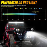 42 Inch 5D-PRO Series LED Light Bar & Car Roof Windshield LED Light Bar Mounting Bracket for 2014-2019 Can-Am Commander 1000 800 Models