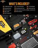 RGB Series 6 Gang (RA60) Switch Panel, Toggle/ Momentary/ Pulsed Mode Supported (One-Sided Outlet)
