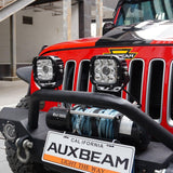 5 Inch 110W White/Amber Spot Light LED Driving Lights for Dodge Ram 1500/2500/3500