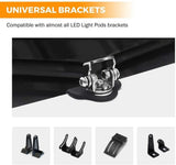 3 Inch 40W Spot/Flood Beam LED Pods Light + Universal LED Working Lights Mounting Brackets
