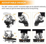 3 Inch Spot/Flood Beam LED Pods Light + Universal LED Working Lights Mounting Brackets