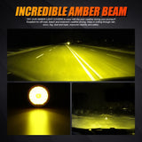 (2pcs/set) 9 Inch Round LED Driving Light Amber Cover Light Shield Cover