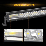 6 Modes Series 22 Inch/30 Inch/42 Inch/50 Inch White&Amber LED Light Bars