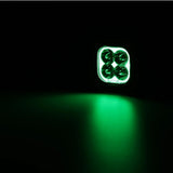 Color Play Series 3 Inch 116W RGB LED Pod Lights Spot Off Road Lights With 8 Backlight Options