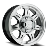Aluminum Wheels 16x6 Element Trailer 870 Black Machined Face Raceline Wheels