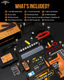 AS Series 8 Gang (AS-800) RGB Slim Switch Panel with APP&Remote Control, Toggle/ Momentary/ Pulsed Mode Supported(One-Sided Outlet)