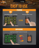 AC Series 12 Gang (AC-1200) RGB Switch Panel with APP&Remote Control, Toggle/ Momentary/ Pulsed Mode Supported(One-Sided Outlet)