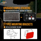 Single Series 6 Gang (BC60) LED Switch Panel, Off Road Light Controller (Blue)