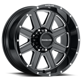 Aluminum Wheels 20x9 Hostage 940M Gloss Black Milled Raceline Wheels
