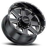 Aluminum Wheels 16x8 Hostage 940M Gloss Black Milled Raceline Wheels