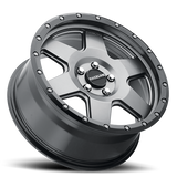 Aluminum Wheels 17x8 Boost 946G Satin Gunmetal Gray Raceline Wheels