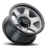 Aluminum Wheels 17x8 Boost 946G Satin Gunmetal Gray Raceline Wheels