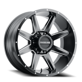 Aluminum Wheels 20x10 Stryker 954M Satin Black Milled-Dimples Raceline Wheels