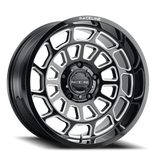 Aluminum Wheels 20x9 Warp 955M Gloss Black Milled Raceline Wheels