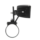 4 inch Classic-SM Series Dual Row LED Pod Lights Flood Beam & 2.5 Inch Bull Bar Roll Cage Clamps Mounting Brackets Combo for Jeep Off-Road SUV ATV UTV Trucks