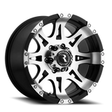 Aluminum Wheels 17x9 Raptor 982 Black Machined Raceline Wheels