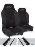Enduro High Back Reclining Suspension Seats Kit for 95-01 Jeep Cherokee XJ Pair PRP Seats