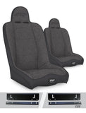 Daily Driver High Back Suspension Seats Kit for 97-02 Jeep Wrangler TJ Pair PRP Seats