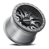 Aluminum Wheels 15x10 Ryno Beadlock UTV A91G Matte Dark Gunmetal Grey Raceline Wheels