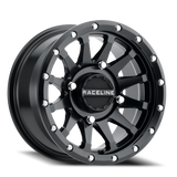 Aluminum Wheels 15x7 Trophy Simulated Beadlock UTV A95B Satin Black Milled Raceline Wheels