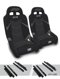 GT4 Suspension Seats Kit for Polaris General, RZR S 900, 900 Trail, Trail, XP 1000, Turbo, Turbo S Pair PRP Seats
