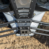 DRT Can Am Maverick X3 2017+ Dual Sheer Radius Rod Plate Front view