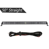 50 inch 5D Series Straight/Curved Combo Beam Double Row LED Light Bar for SUV ATV UTV Trucks Pickup Boat