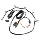 V-MAX Series | 5 Inch 168W 16440LM Spot Beam Side Shooter LED Square Pod Lights with Amber DRL