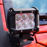4" Classic-SM Series Dual Row LED Pod Light 6000K White Spot/Flood for SUV ATV UTV Trucks Pickup Boat