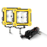 3 Inch 40W LED Pods Light Spot/Flood Multicolor frame with wiring harness for SUV ATV UTV Trucks Pickup Boat