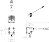 BAJA DESIGNS S1 Black LED Auxiliary Light Pod Pair - Universal