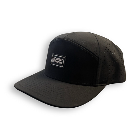 Bent Metal Patch Water Resistant Snapback Hat